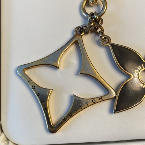Authentic Louis Vuitton bag charm Porte Cles puzzle key chain Black Gold - Picture 5 of 10
